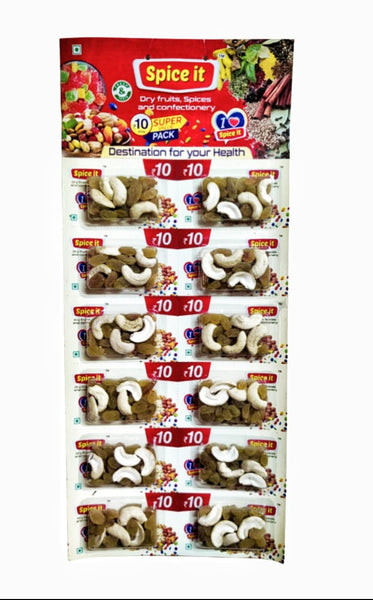 Cashew & Grapes combo - Spice it 10 Rs. Blister Pack / முந்திரி & திராட்சை