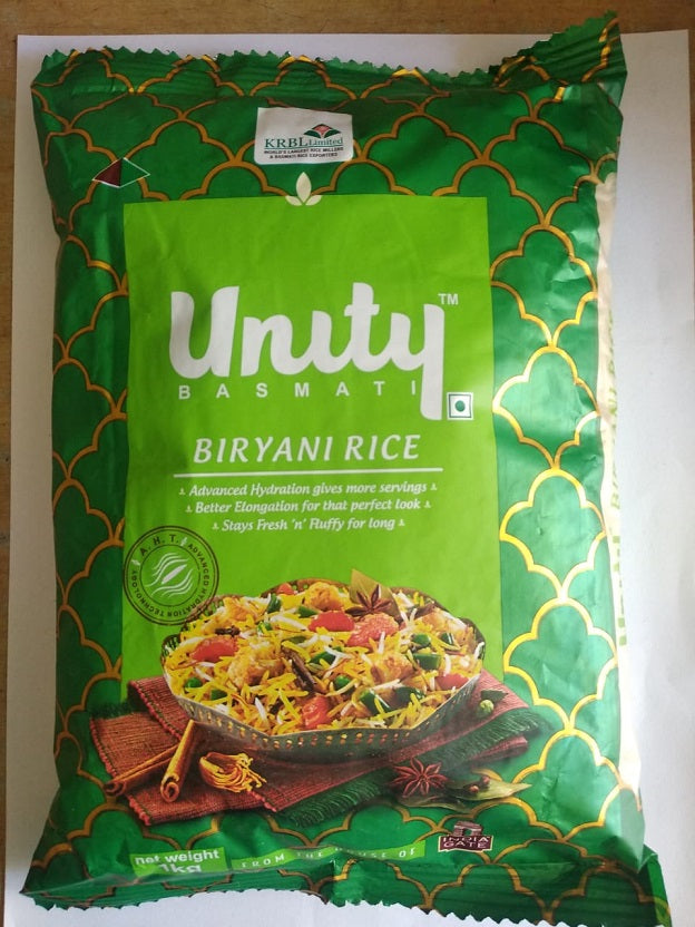 Basmathi Unity Rice Biryani Rice / Basmati Rice -பிரியாணி / பாசுமதிஅரிசி - Unity – Namma ...